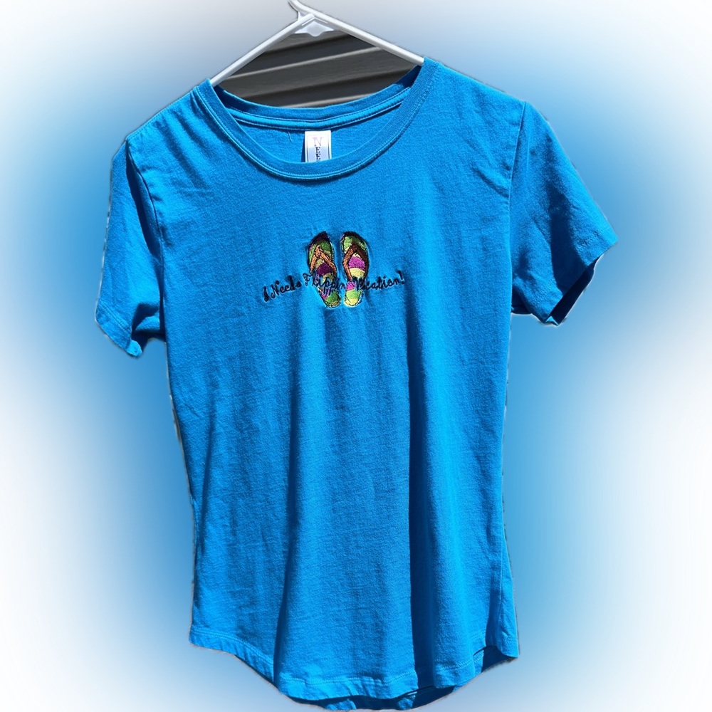Blue T-Shirt I need a Flippin Vacation